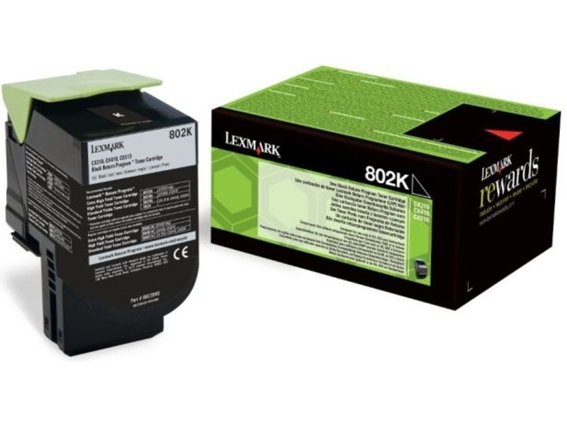 Lexmark 80C20K0 (802K) - Schwarz - Toner