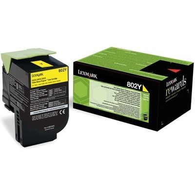 Lexmark 80C20Y0 (802Y) - Gelb - Toner