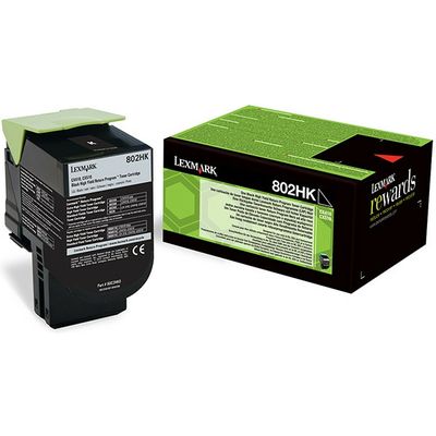 Lexmark 802HK (80C0H10) - Schwarz - Toner - Hohe Kapazität