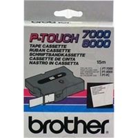 Brother TX-242 - (18 mm) - Rot auf weiß - Tape