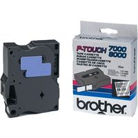 Brother TX-151 - (24 mm x 24 mm) - Schwarz auf transparent - Tape
