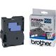 Brother TX-151 - (24 mm x 24 mm) - Schwarz auf transparent - Tape