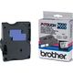 Brother TX-141 - (18 mm) - Schwarz auf transparent - Tape