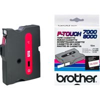 Brother TX-232F - (12 mm) - Rot auf weiß - Tape