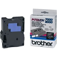 Brother TX-345 - (18 mm) - Schwarz auf weiß - Tape