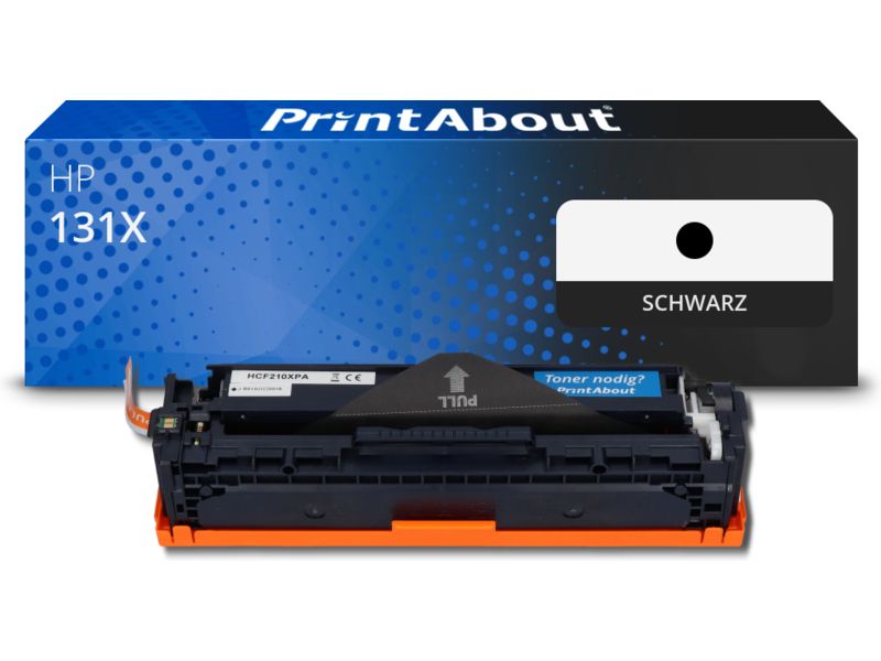 PrintAbout Toner kompatibel mit HP 131X (CF210X) - Schwarz - Hohe Kapazität Image