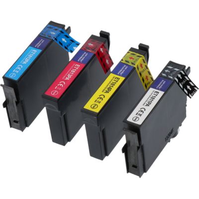 Druckerpatrone kompatibel mit Epson 18XL (T1816) - 4 Farben - Hoher Kapazität - Multipack