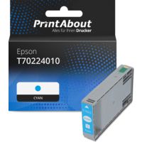 Druckerpatrone kompatibel mit Epson T70224010 - Cyan
