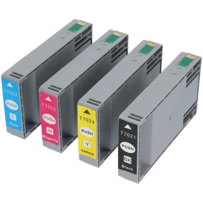 Druckerpatrone kompatibel mit Epson T70214010 - 4-farbig - Multipack