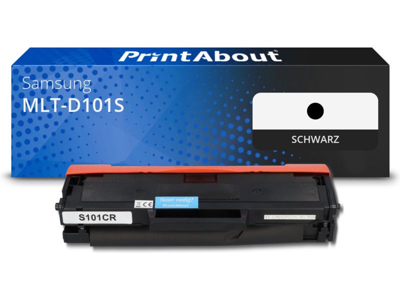 PrintAbout Toner MLT-D101S (SU696A) Schwarz für Samsung
