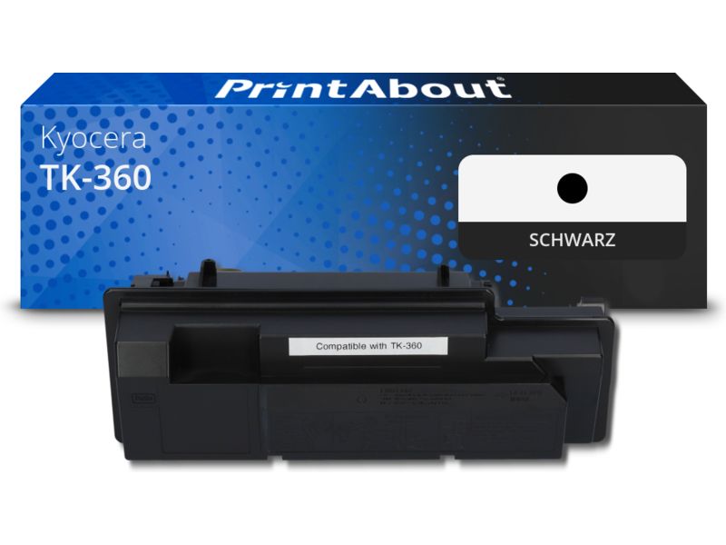 PrintAbout Toner TK-360 Schwarz für Kyocera