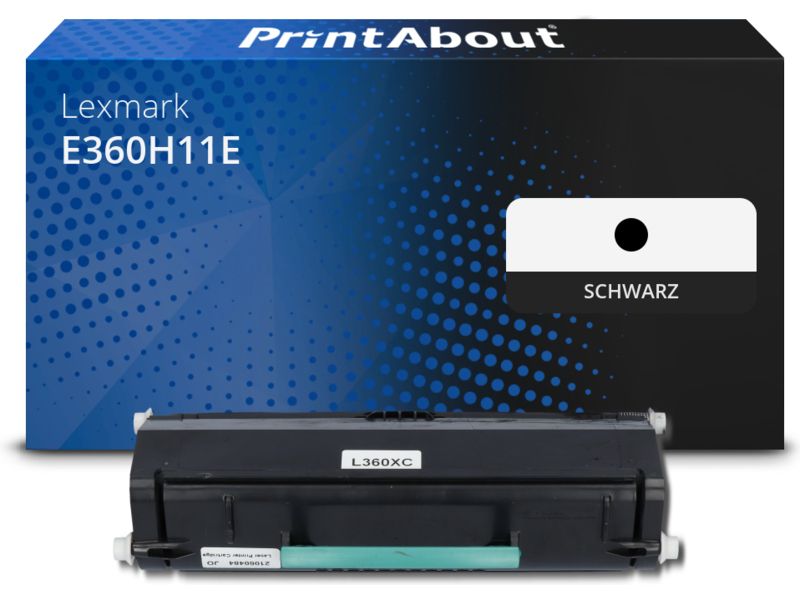PrintAbout Toner E360H11E Schwarz Hohe Kapazität für Lexmark