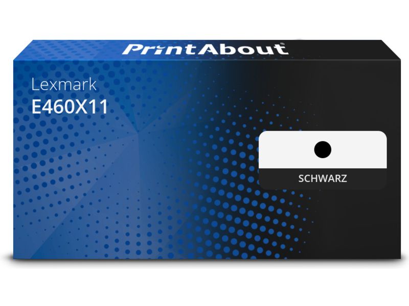 PrintAbout Toner E460X11 (E460X11E) Schwarz Extra hohe Kapazität für Lexmark