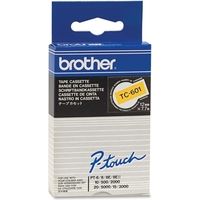 Brother TC-601 - (12 mm) - Schwarz auf gelb - Tape