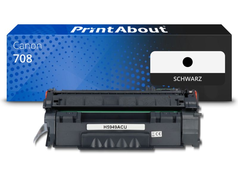 PrintAbout Toner 708 Schwarz für Canon