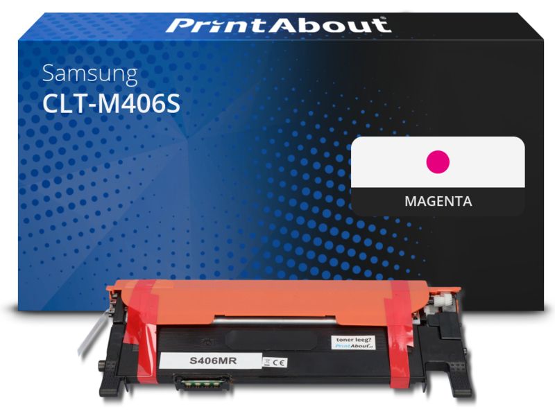 PrintAbout Toner CLT-M406S (SU252A) Magenta für Samsung
