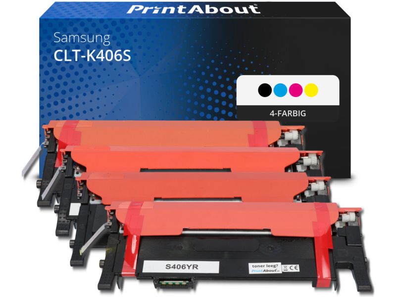 PrintAbout Toner CLT-K406S (SU118A) 4-farbig Multipack für Samsung