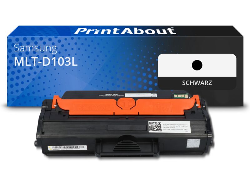 PrintAbout Toner MLT-D103L (SU716A) Schwarz Hohe Kapazität für Samsung