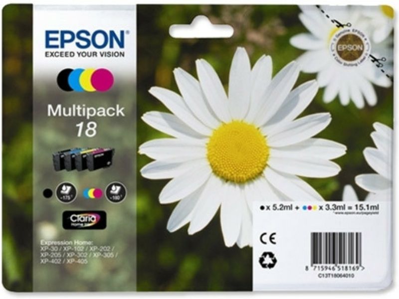 Epson T1806 - 4-farbig - Druckerpatrone - Multipack