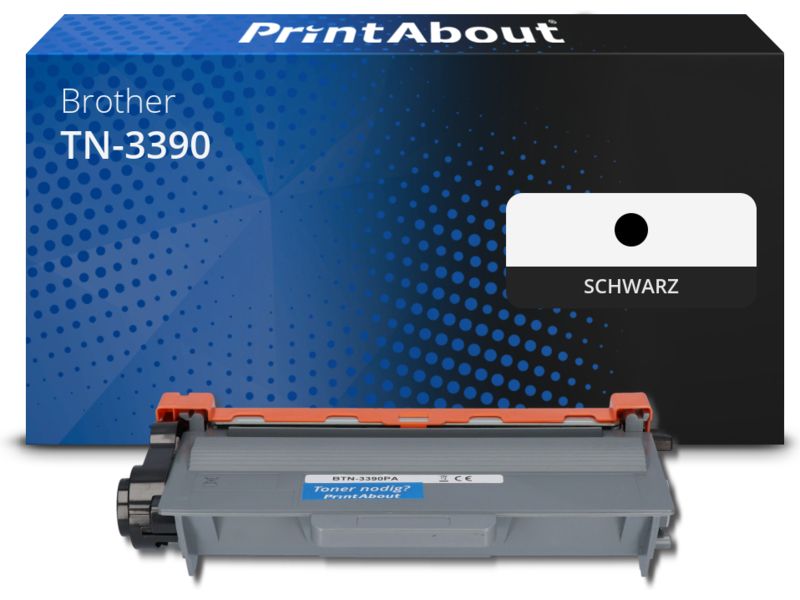 PrintAbout Toner TN-3390 Schwarz Extra hohe Kapazität für Brother