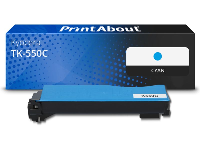 PrintAbout Toner kompatibel mit Kyocera TK-550C - Cyan