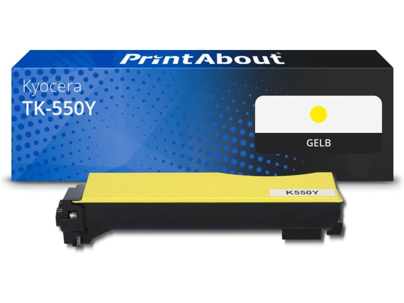 PrintAbout Toner TK-550Y Gelb für Kyocera