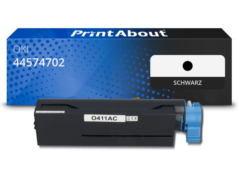 PrintAbout Toner 44574702 Schwarz für OKI