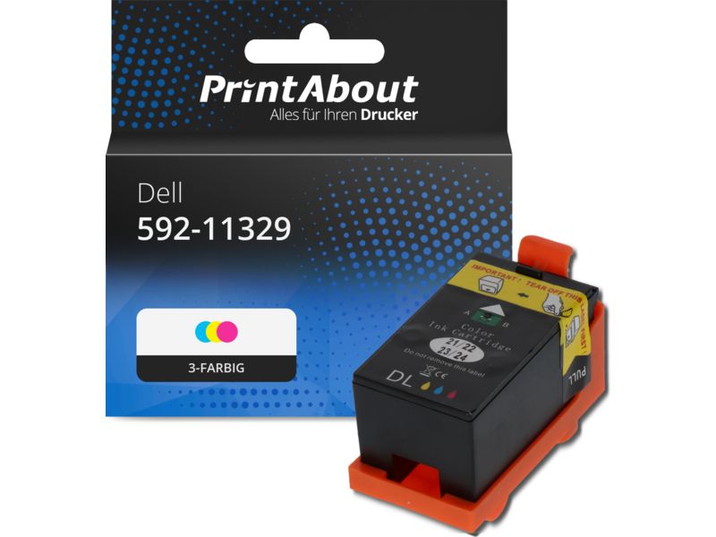 PrintAbout Druckerpatrone 592-11329 (X738N) 3-farbig für Dell