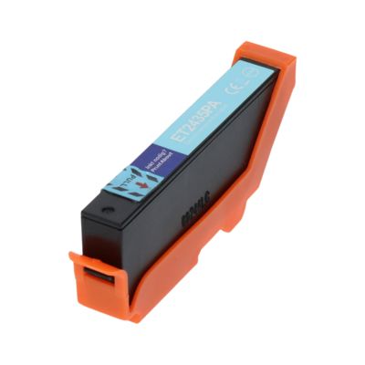 Druckerpatrone kompatibel mit Epson 24XL (C13T24354012) - Hellcyan - Hohe Kapazität