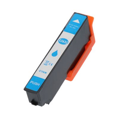 Druckerpatrone kompatibel mit Epson 26XL (C13T26324012) - Cyan - Hohe Kapazität