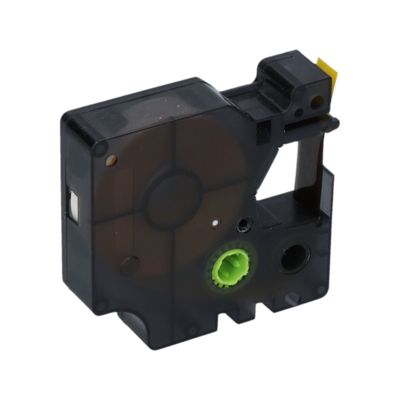 Schriftband kompatibel mit Dymo 40918 (S0720730) - (9 mm) - Schwarz auf gelb