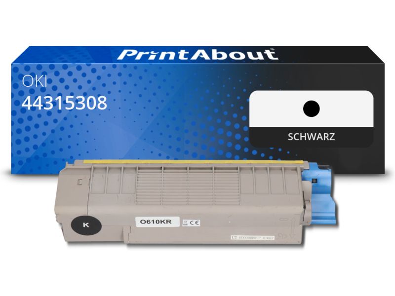 PrintAbout Toner 44315308 Schwarz für OKI