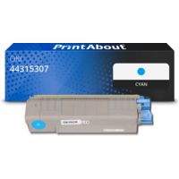 Toner kompatibel mit OKI 44315307 - Cyan
