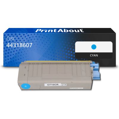 Toner kompatibel mit OKI 44318607 - Cyan