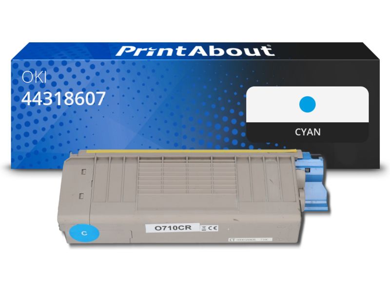 PrintAbout Toner 44318607 Cyan für OKI