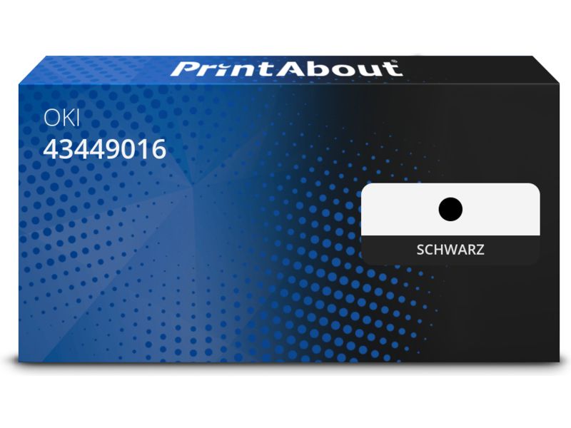 PrintAbout Trommel 43449016 Schwarz für OKI