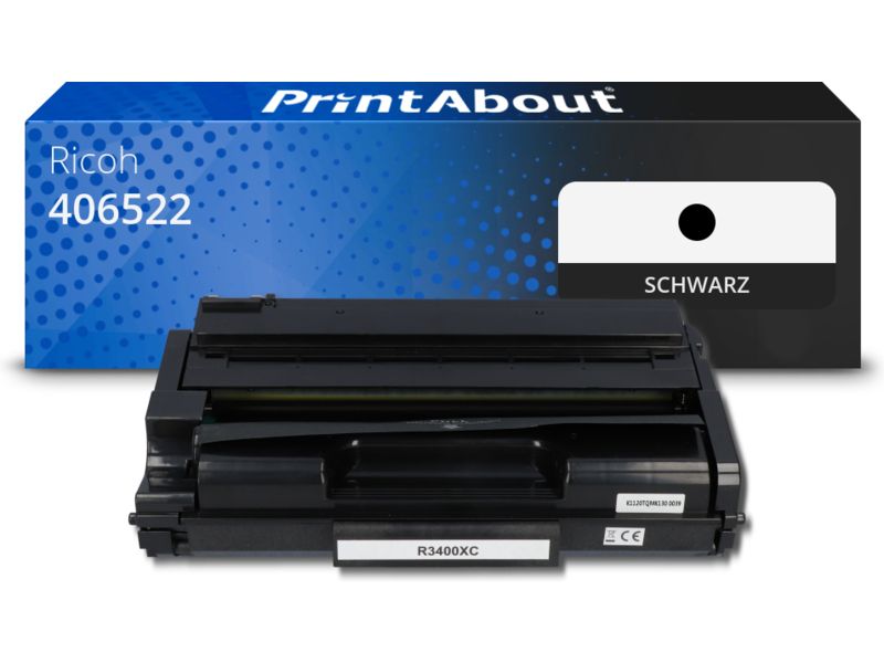 PrintAbout Toner 406522 Schwarz für Ricoh