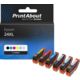 Druckerpatrone kompatibel mit Epson 24XL (T2438) - 6 Farben - Hoher Kapazität - Multipack