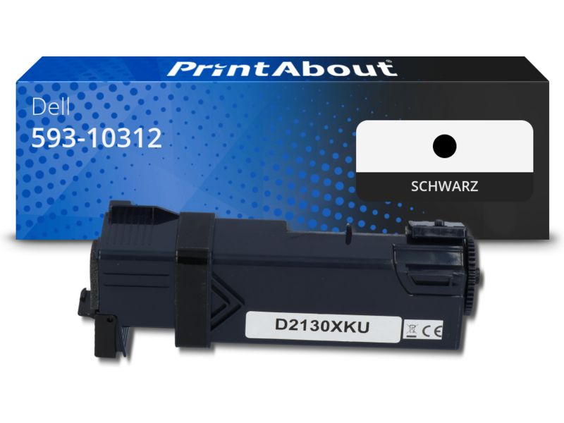 PrintAbout Toner 593-10312 (FM064) Schwarz für Dell