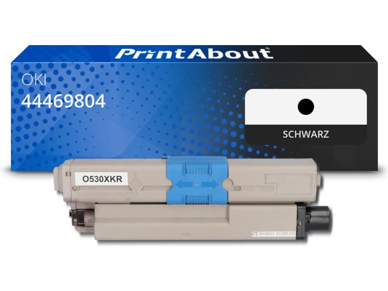 PrintAbout Toner 44469804 Schwarz für OKI