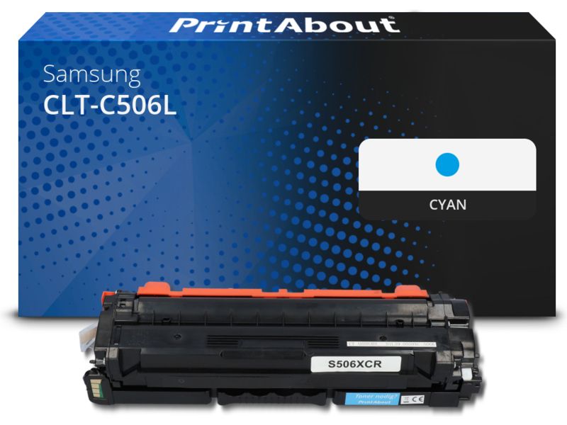 PrintAbout Toner CLT-C506L (SU038A) Cyan Hohe Kapazität für Samsung
