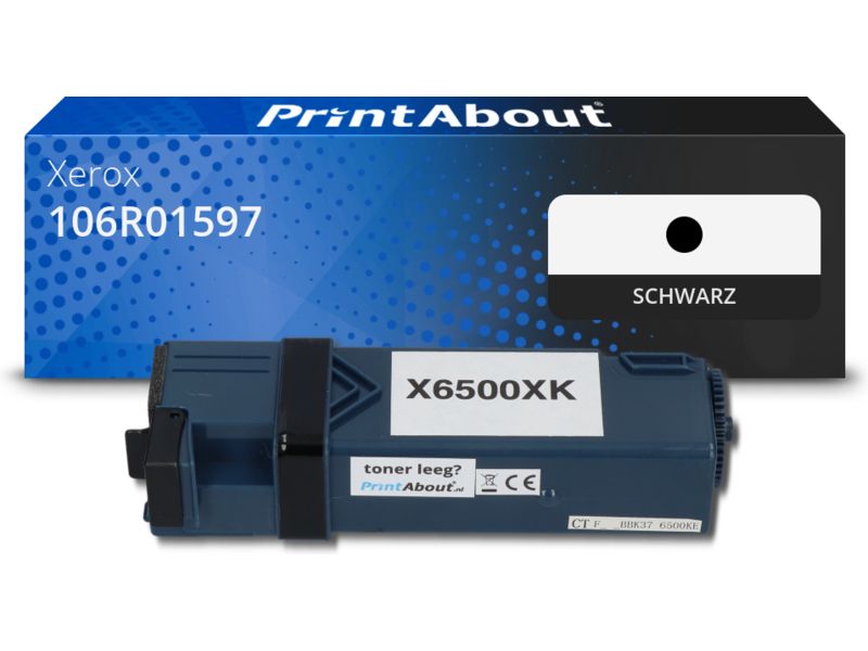 PrintAbout Toner 106R01597 Schwarz für Xerox