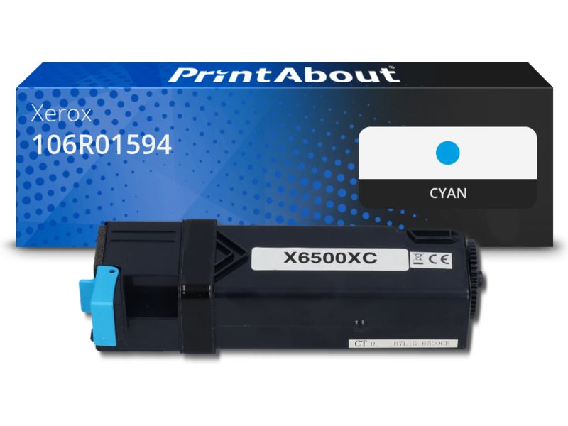 PrintAbout Toner 106R01594 Cyan für Xerox