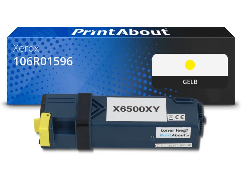 PrintAbout Toner 106R01596 Gelb für Xerox