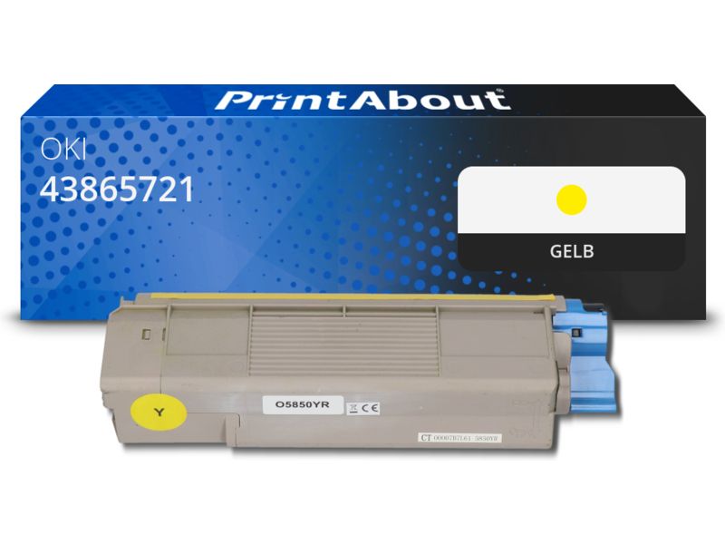 PrintAbout Toner 43865721 Gelb für OKI