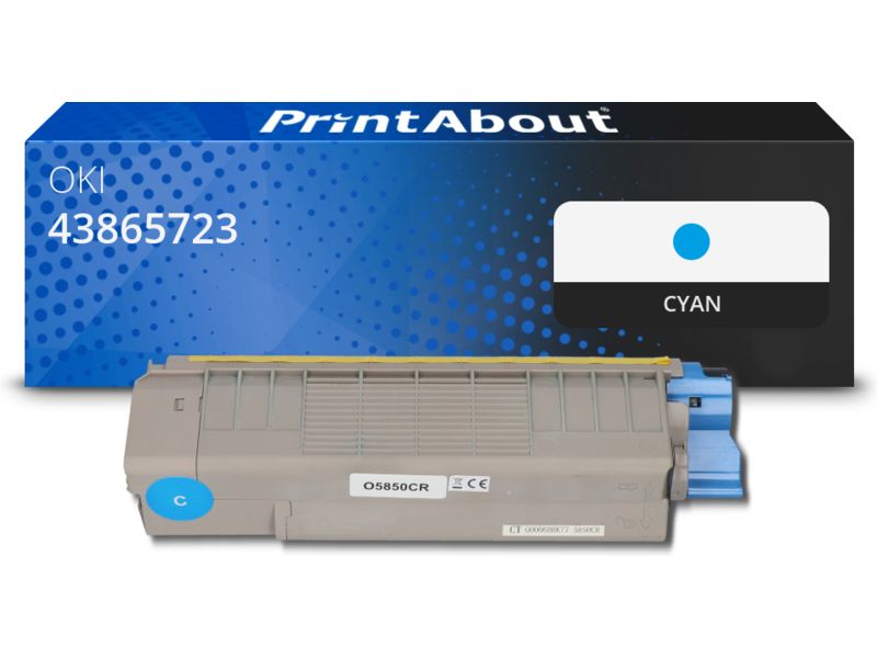PrintAbout Toner 43865723 Cyan für OKI