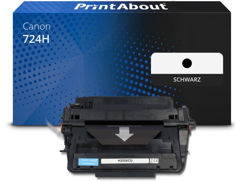 PrintAbout Toner 724H Schwarz Hohe Kapazität für Canon