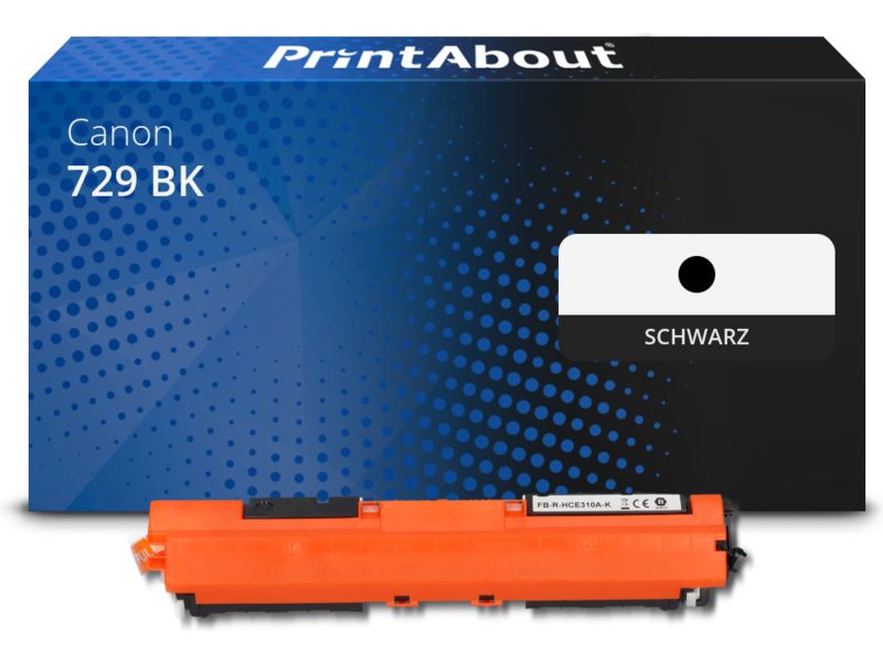 PrintAbout Toner 729 BK Schwarz für Canon