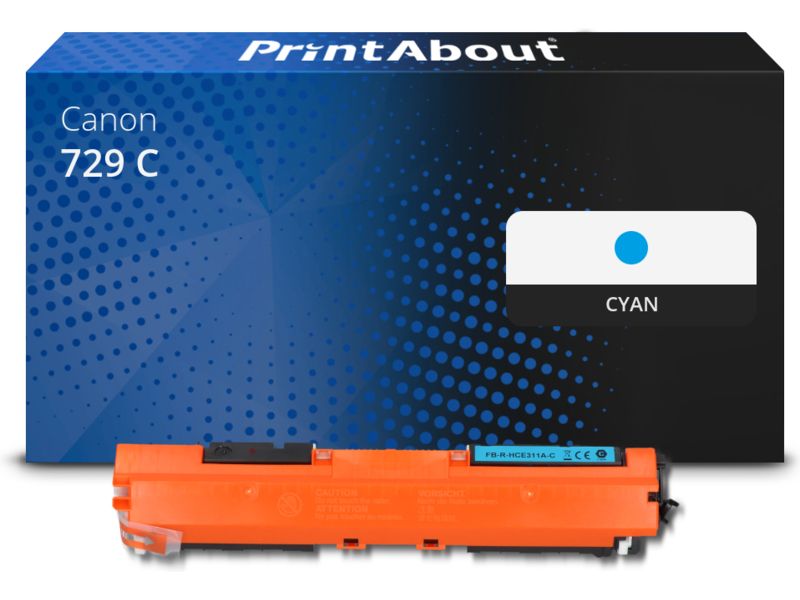 PrintAbout Toner kompatibel mit Canon 729 C - Cyan