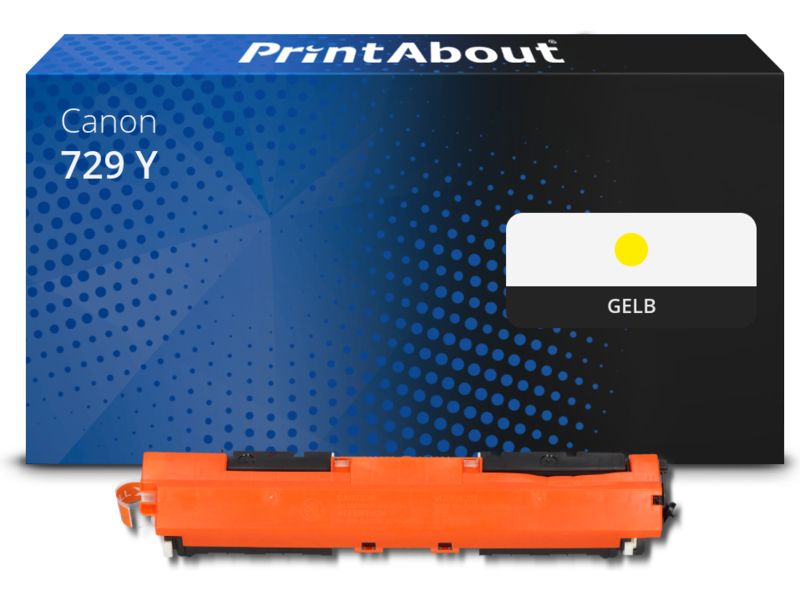 PrintAbout Toner 729 Y Gelb für Canon